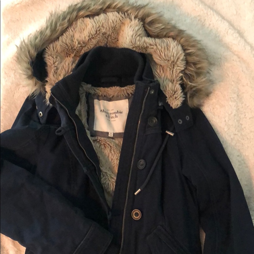 Abercrombie and Fitch navy coat size M